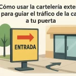 Cómo usar la cartelería exterior para guiar el tráfico de la calle a tu puerta.