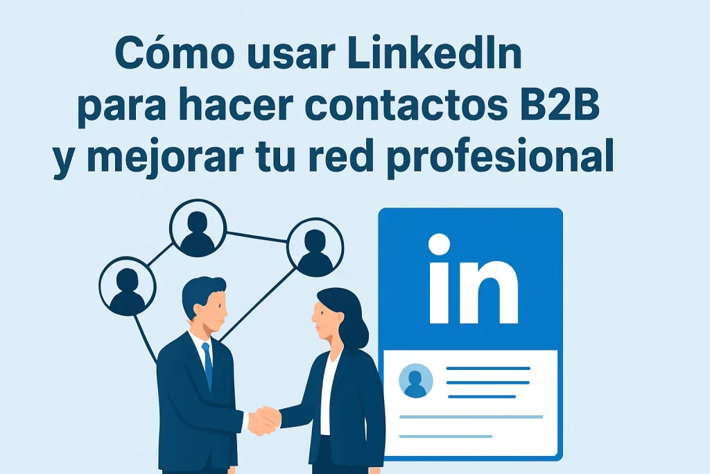 Cómo usar LinkedIn para hacer contactos B2B y mejorar tu red profesional.