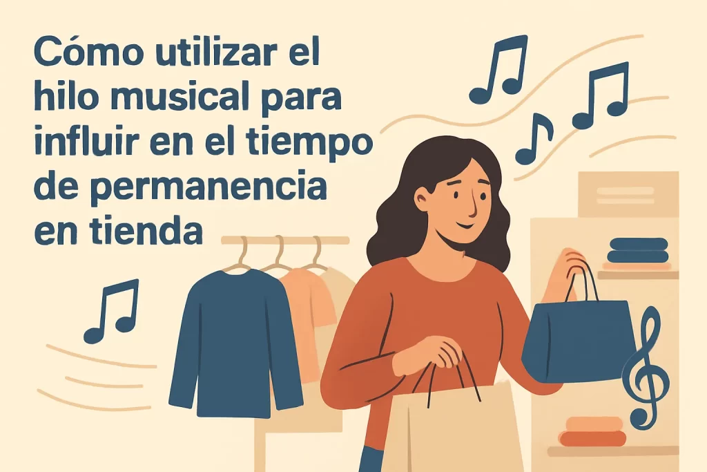 Cómo utilizar el hilo musical para influir en el tiempo de permanencia en tienda.