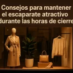 Consejos para mantener el escaparate atractivo durante las horas de cierre.