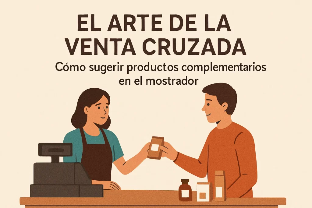 El arte de la venta cruzada: Cómo sugerir productos complementarios en el mostrador.