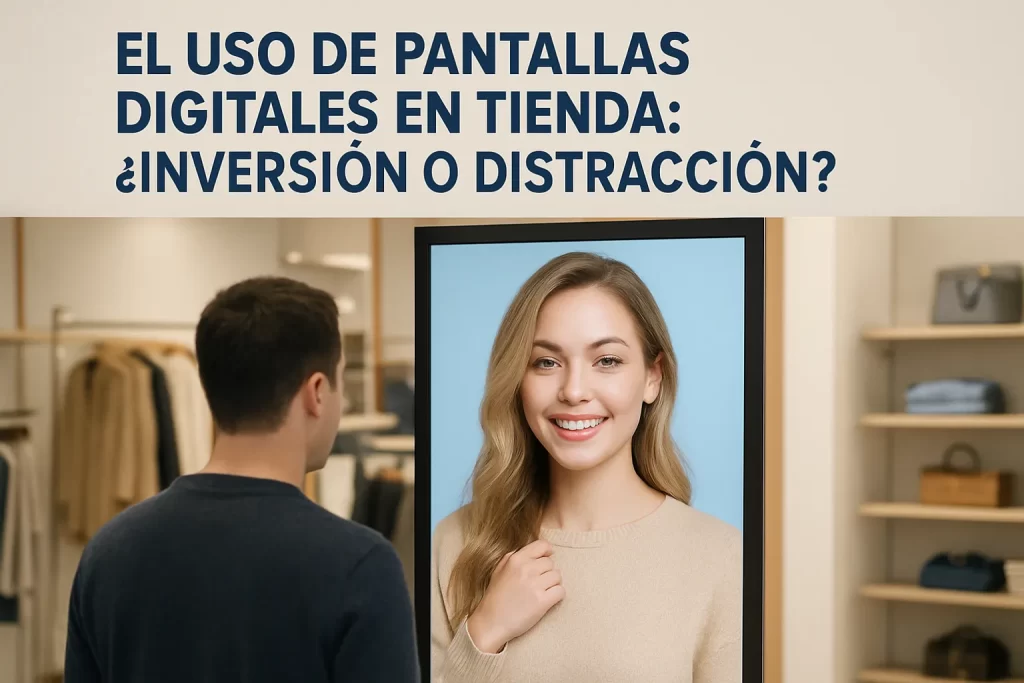 El uso de pantallas digitales en tienda: ¿Inversión o distracción?