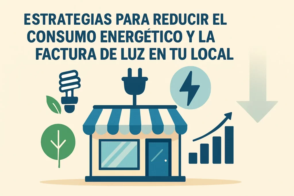 Estrategias para reducir el consumo energético y la factura de luz en tu local.