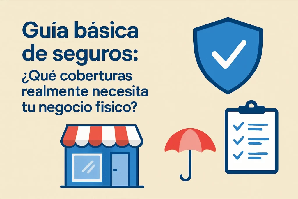 Guía básica de seguros: ¿Qué coberturas realmente necesita tu negocio físico?