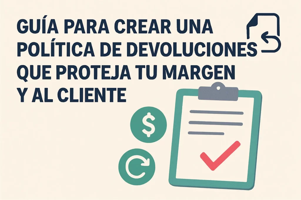 Guía para crear una política de devoluciones que proteja tu margen y al cliente.