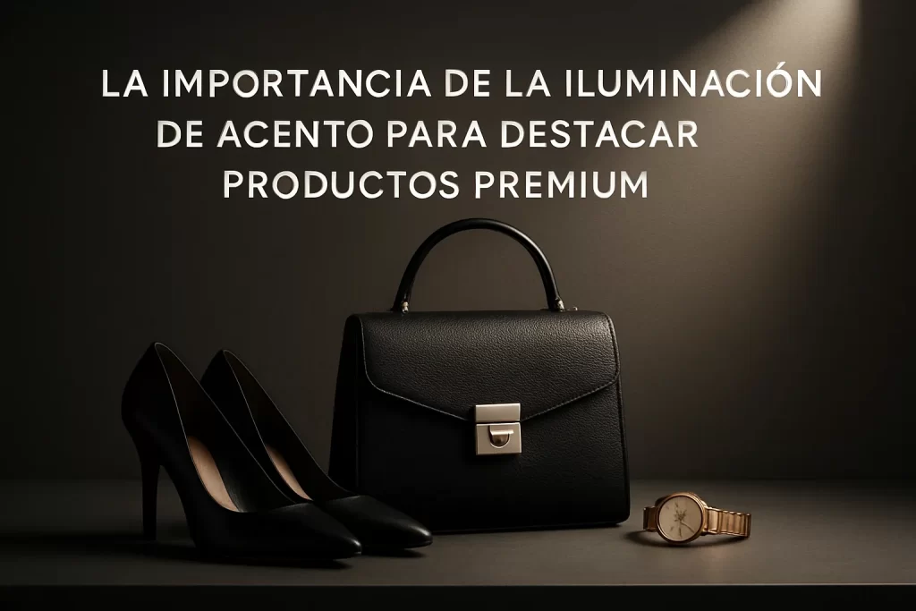 La importancia de la iluminación de acento para destacar productos premium.