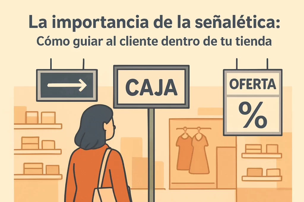 La importancia de la señalética: Cómo guiar al cliente dentro de tu tienda.