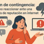 Plan de contingencia: Cómo reaccionar ante una crisis de reputación en internet.