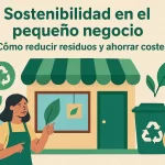 Sostenibilidad en el pequeño negocio: Cómo reducir residuos y ahorrar costes.