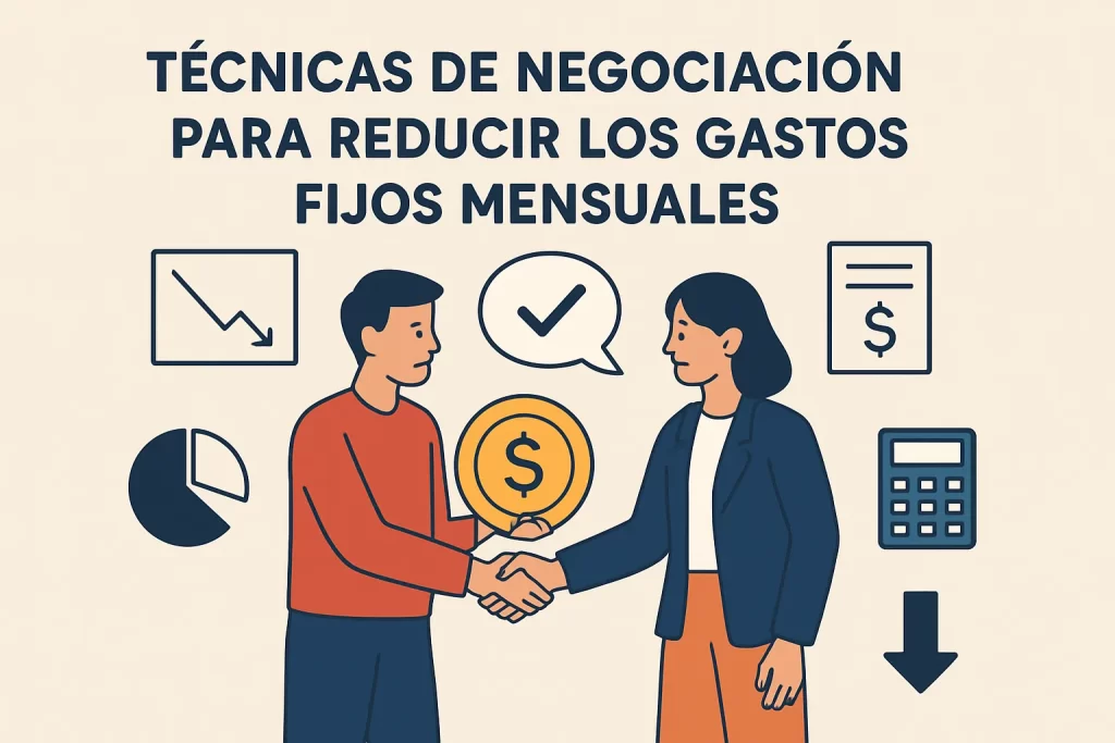 Técnicas de negociación para reducir los gastos fijos mensuales.
