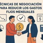 Técnicas de negociación para reducir los gastos fijos mensuales.