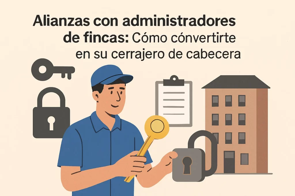 Alianzas con administradores de fincas: Cómo convertirte en su cerrajero de cabecera.
