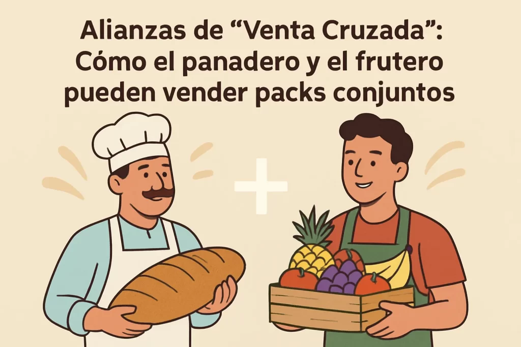 Alianzas de "Venta Cruzada": Cómo el panadero y el frutero pueden vender packs conjuntos.