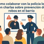 Cómo colaborar con la policía local en charlas sobre prevención de robos en el barrio.
