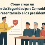 Cómo crear un "Plan de Seguridad para Comunidades" y presentárselo a los presidentes.