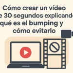 Cómo crear un vídeo de 30 segundos explicando qué es el bumping y cómo evitarlo.
