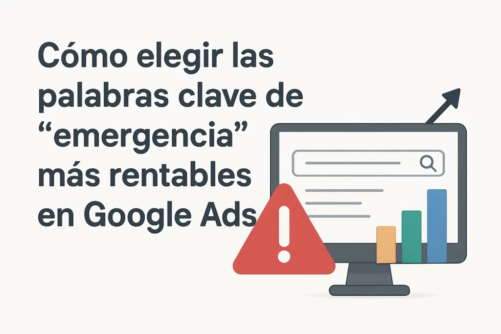 Cómo elegir las palabras clave de "emergencia" más rentables en Google Ads.