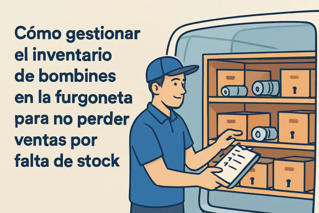 Cómo gestionar el inventario de bombines en la furgoneta para no perder ventas por falta de stock.