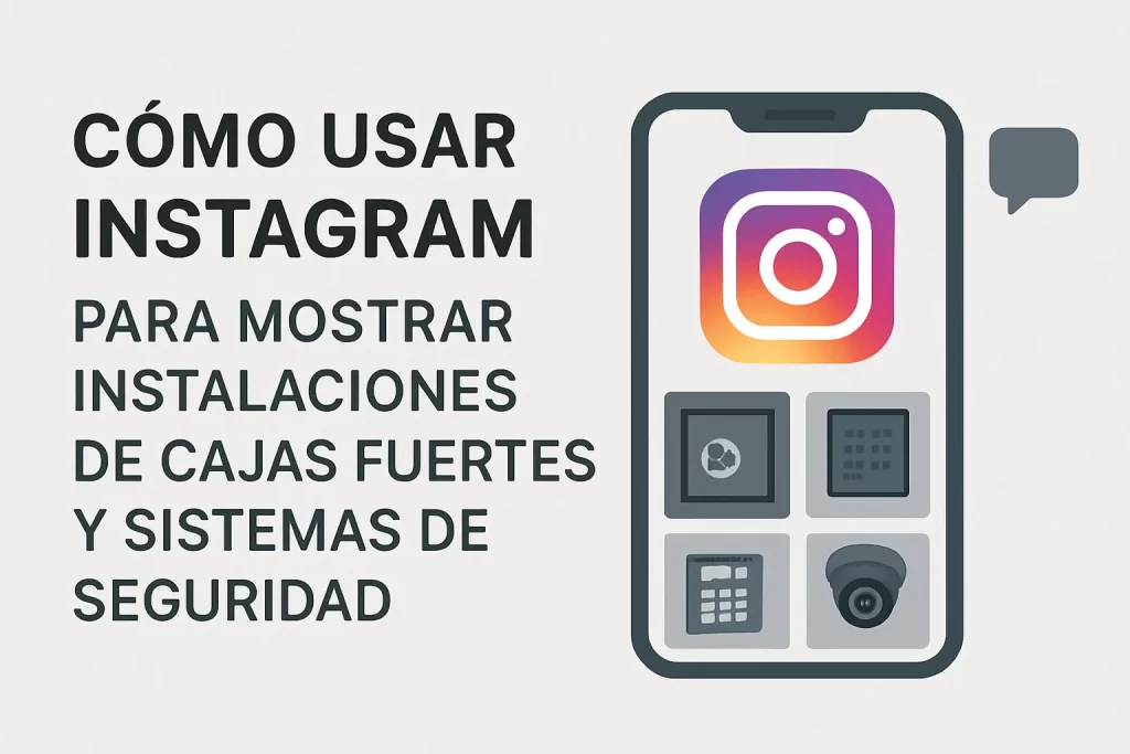 Cómo usar Instagram para mostrar instalaciones de cajas fuertes y sistemas de seguridad.