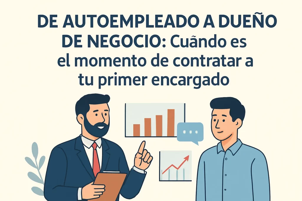 De autoempleado a dueño de negocio: Cuándo es el momento de contratar a tu primer encargado.