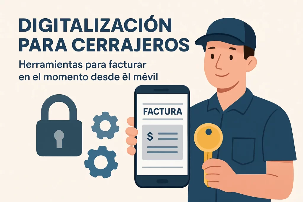 Digitalización para cerrajeros: Herramientas para facturar en el momento desde el móvil.