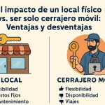 El impacto de un local físico vs. ser solo cerrajero móvil: Ventajas y desventajas