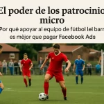 El poder de los patrocinios micro: Por qué apoyar al equipo de fútbol del barrio es mejor que pagar Facebook Ads.