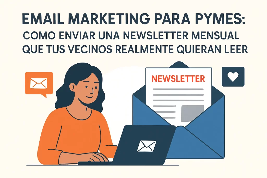 Email Marketing para pymes: Cómo enviar una newsletter mensual que tus vecinos realmente quieran leer.