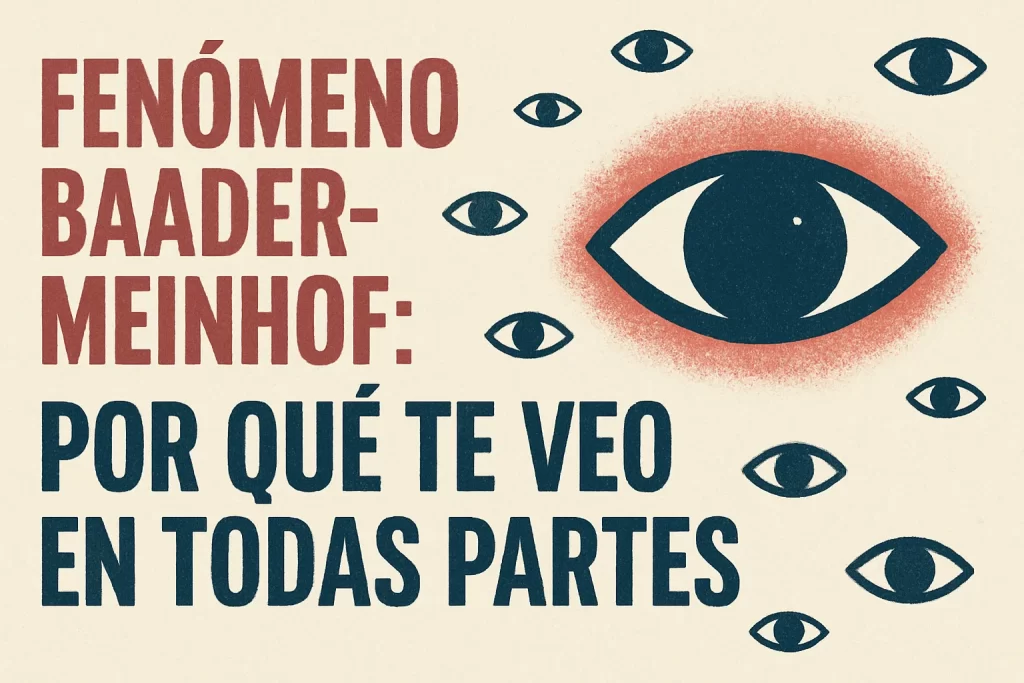 Fenómeno Baader-Meinhof: Por qué te veo en todas partes.