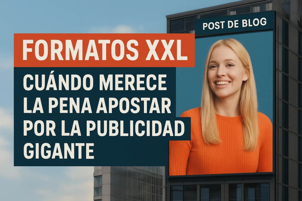 Formatos XXL: Cuándo merece la pena apostar por la publicidad gigante.