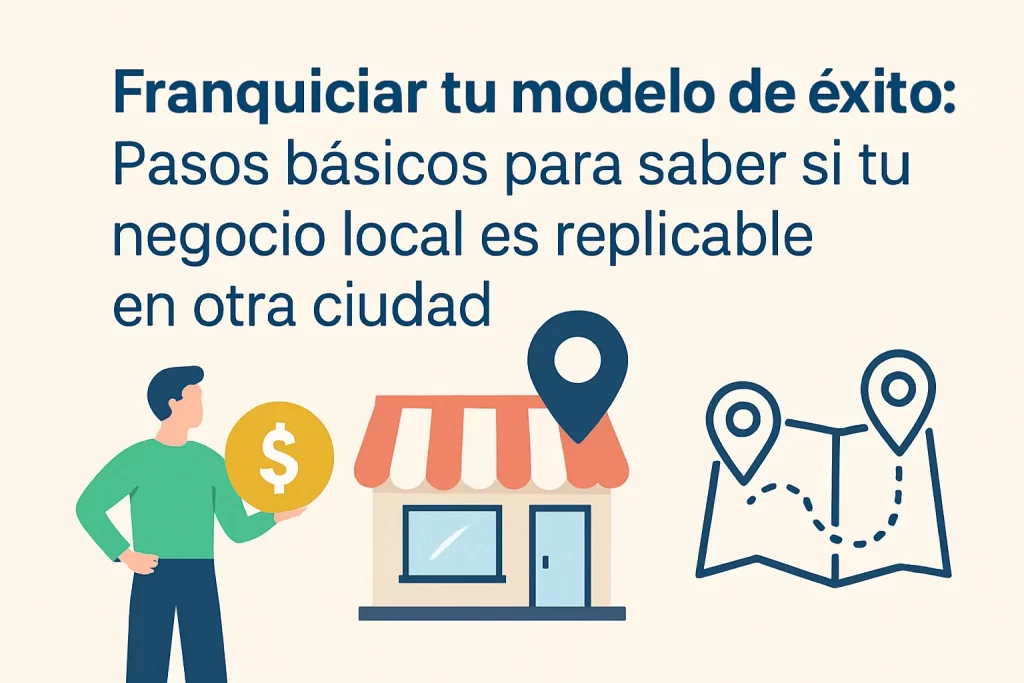Franquiciar tu modelo de éxito: Pasos básicos para saber si tu negocio local es replicable en otra ciudad.