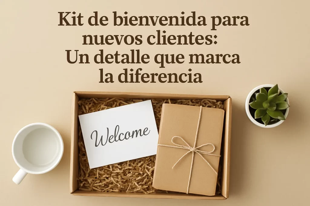 Kit de bienvenida para nuevos clientes: Un detalle que marca la diferencia.