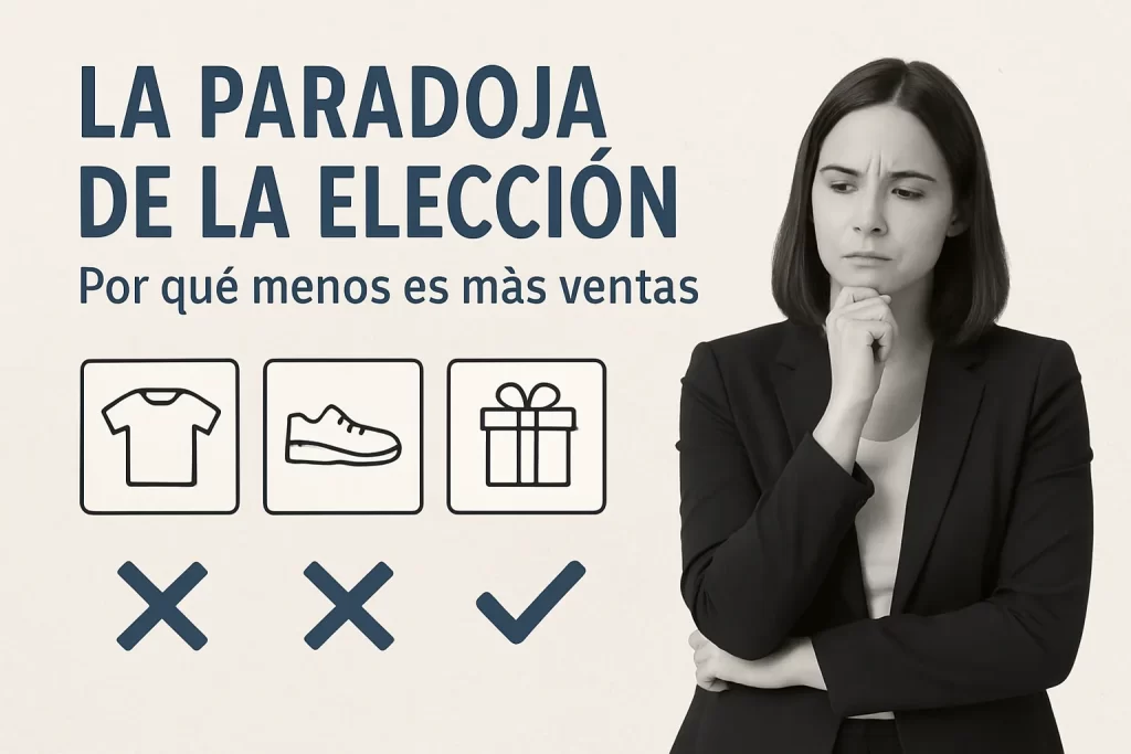 La Paradoja de la Elección: Por qué menos es más ventas.