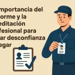 La importancia del uniforme y la acreditación profesional para evitar desconfianza al llegar.