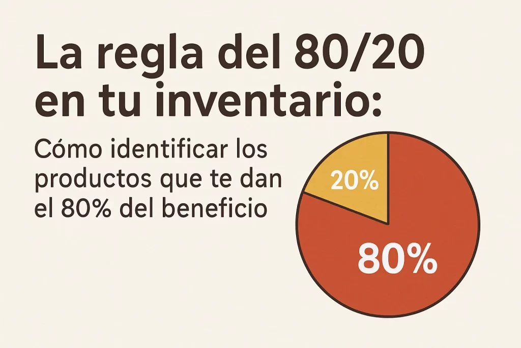 La regla del 80/20 en tu inventario: Cómo identificar los productos que te dan el 80% del beneficio.