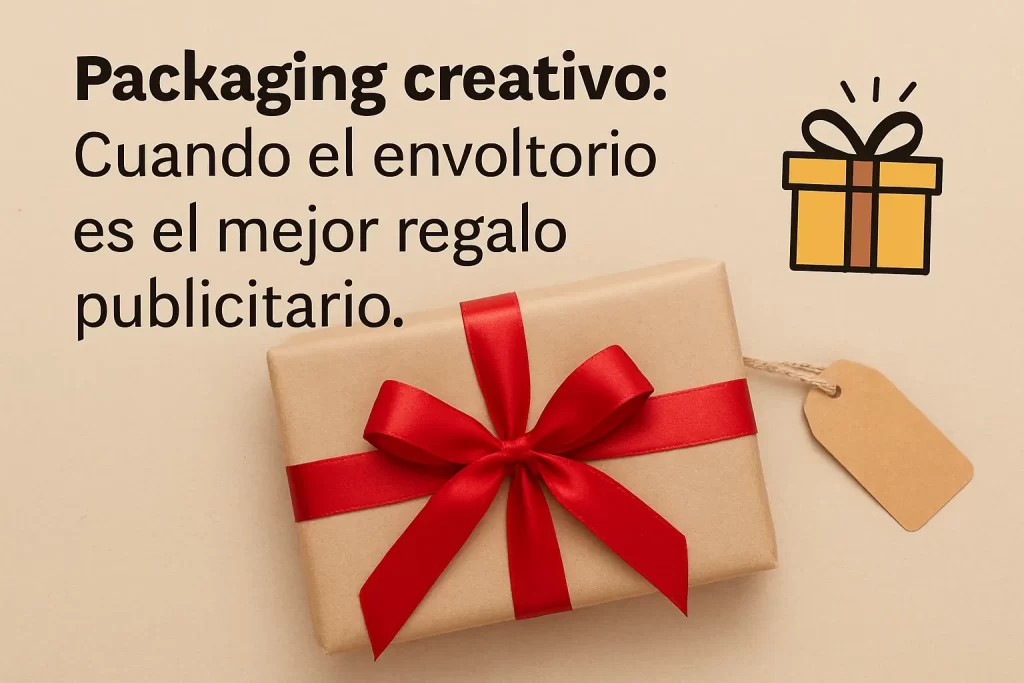 Packaging creativo: Cuando el envoltorio es el mejor regalo publicitario.