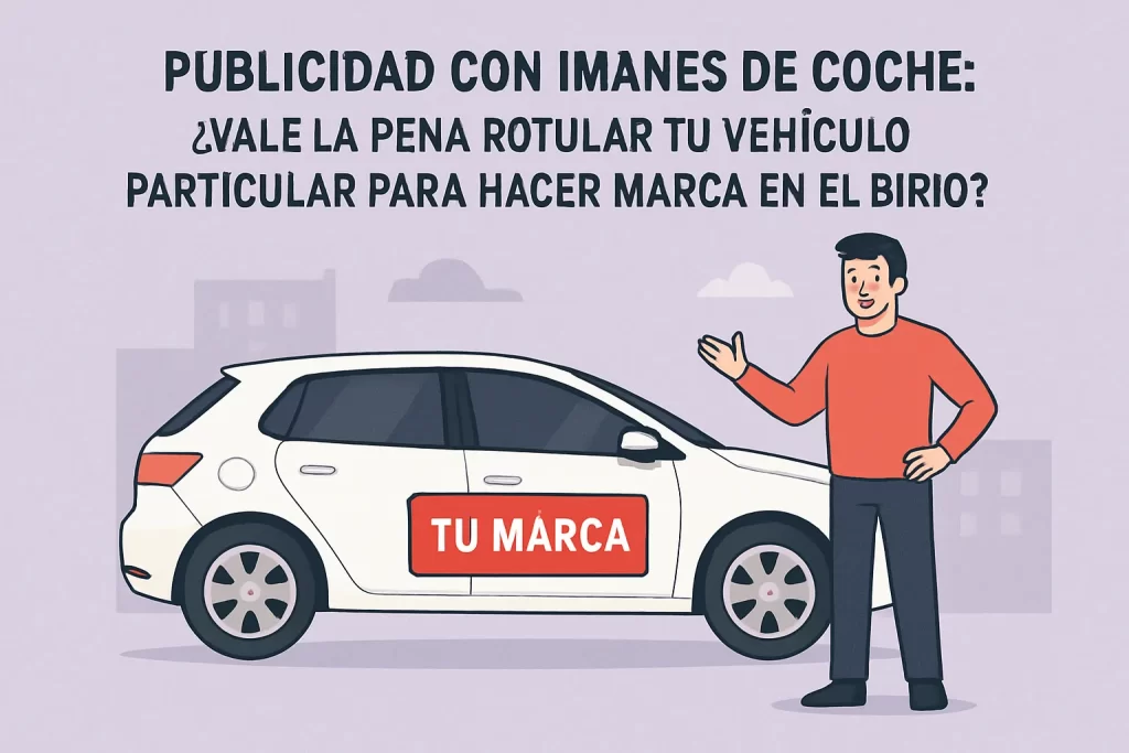Publicidad con imanes de coche: ¿Vale la pena rotular tu vehículo particular para hacer marca en el barrio?