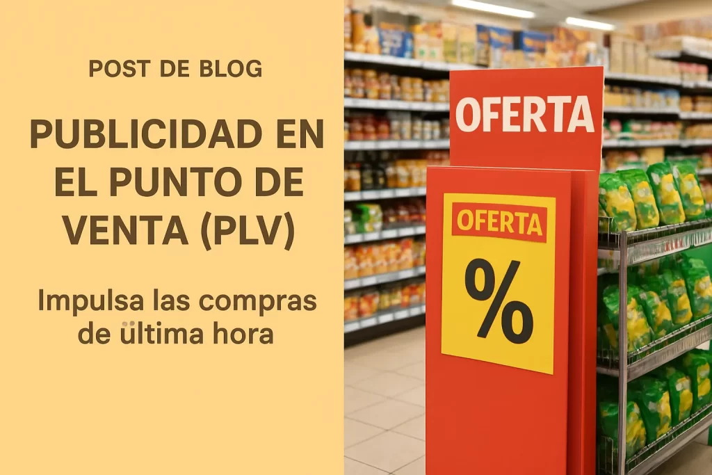 Publicidad en el punto de venta (PLV): Impulsa las compras de última hora.