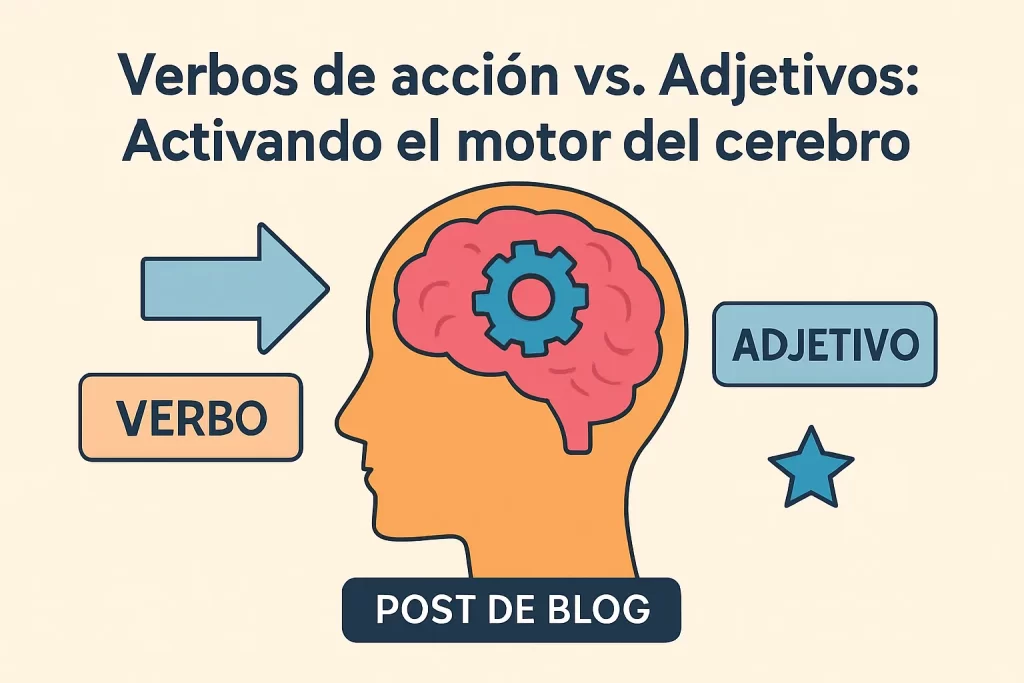 Verbos de acción vs. Adjetivos: Activando el motor del cerebro.
