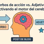 Verbos de acción vs. Adjetivos: Activando el motor del cerebro.